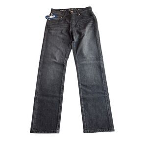 NWT Daily Blue Boost Black Denim Jeans High Rise Button Fly Distressed 26